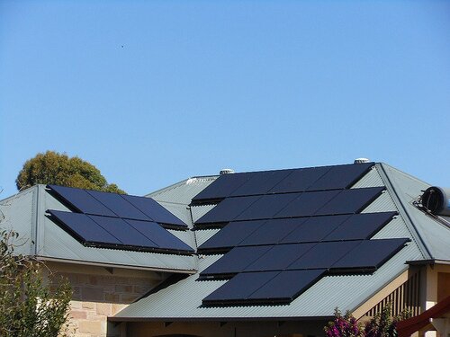 Solar roof panels in Australia