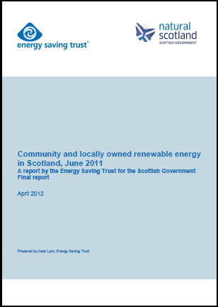 Community and locally owned renewable energy in Scotland
